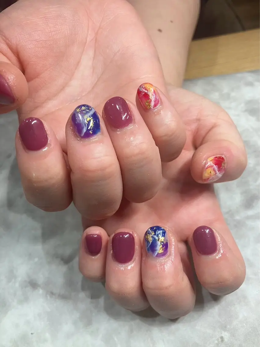 ネイル 長谷川 奈緒美のネイルデザイン