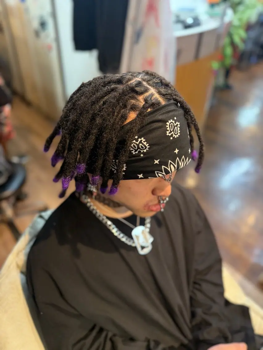 メンズ エクステ scamp⭐️ さくらのヘアスタイル