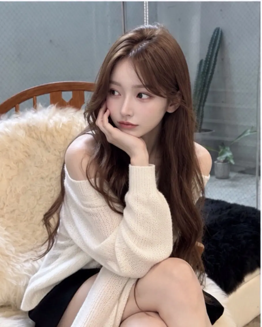 ロング ハッシュカット 韓国風ヘア レイヤーカット トリートメント カット pia 薬院のヘアスタイル