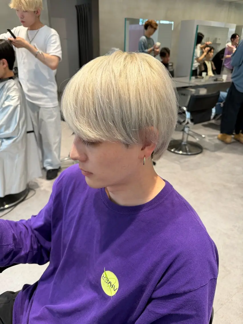 ショート カラー メンズ 濵本 海斗のヘアスタイル