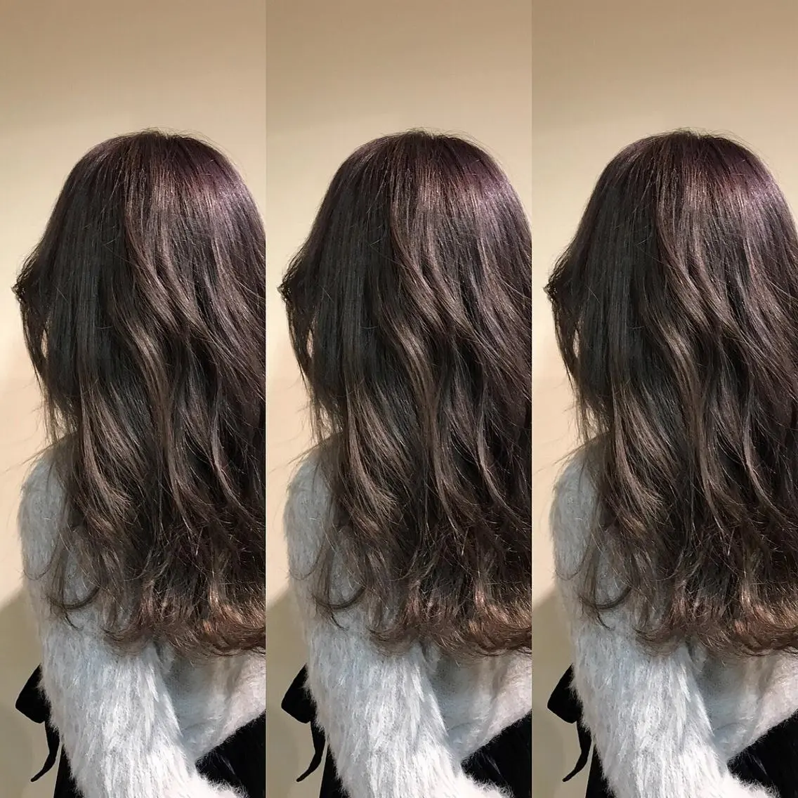 セミロング カラー ヘアアレンジ パープルカラー ✂︎KALOU✂︎ 寺野 克のヘアスタイル