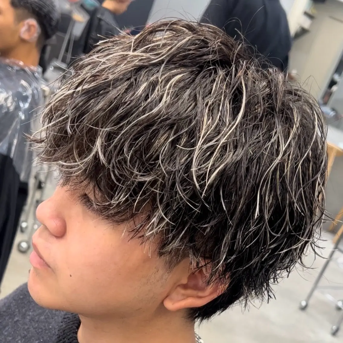 ミディアム カラー ヘアアレンジ メンズ fifth 石川 凪のヘアスタイル