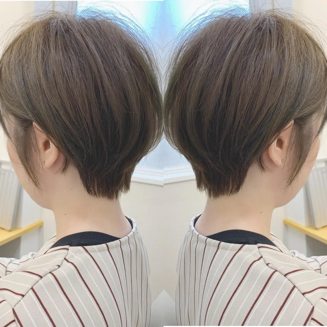 ショート ショートボブ ボブ ショートヘア カット ヘアカラー H (エイチ) 烏丸御池店のヘアスタイル