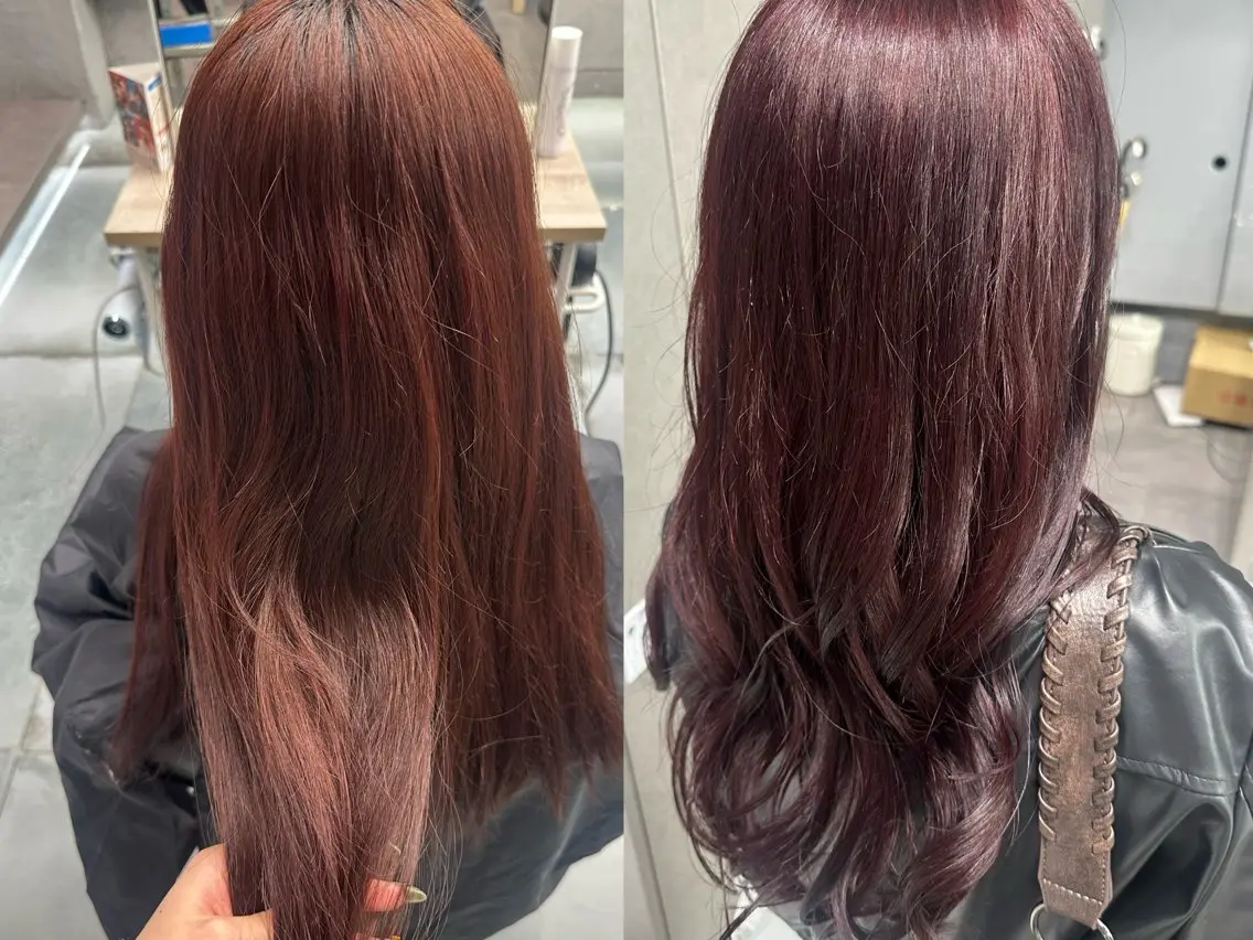 大人気レッドカラー❤️ダブルカラー、ブリーチ可《デザイン不可》の写真