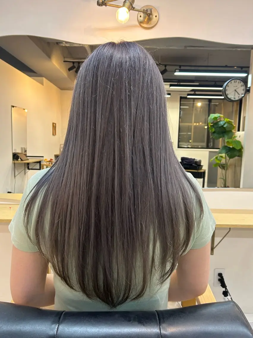 ロング カラー カット ヘアカラー トリートメント 坂東 秀幸のヘアスタイル