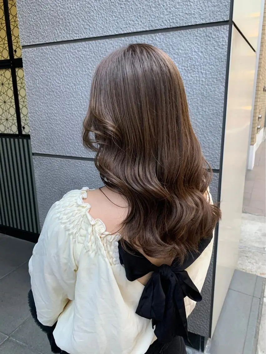【🫧人気No.2🫧】🇰🇷全体カット+透明感カラー+2stepトリートメント🇰🇷#レイヤーカット#韓国ヘアの写真