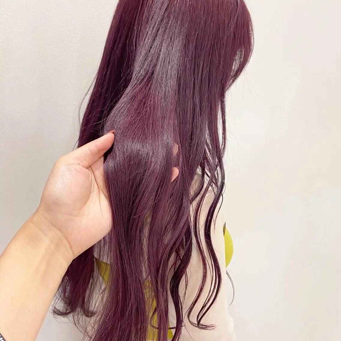 ロング カラー ヘアアレンジ ラベンダーカラー ピンクカラー ピンクラベンダー 天神レイヤーカット No.1💖マユカのヘアスタイル