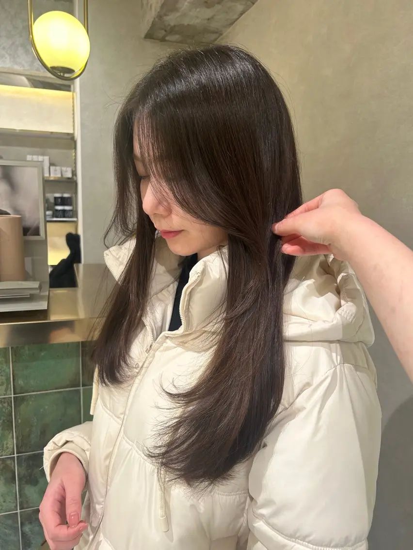 【破格⁉️レディース限定💇🏼♀️💞】韓国風🇰🇷顔周りカット+ワンカラーの写真