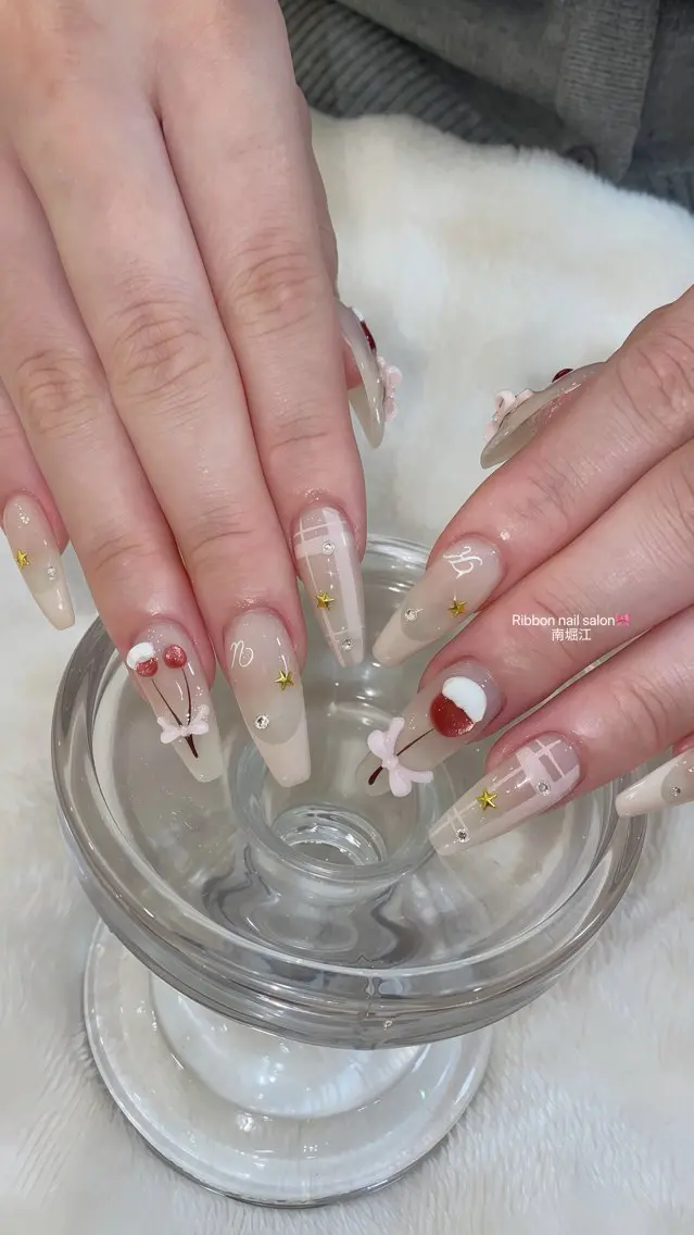 ネイル ハンドネイル RibbonNail 南堀江のネイルデザイン