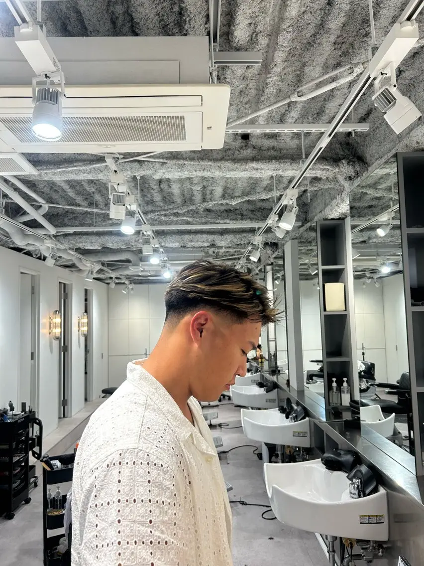 カラー メンズ フェードカット メンズメッシュ メッシュ はが れおのヘアスタイル