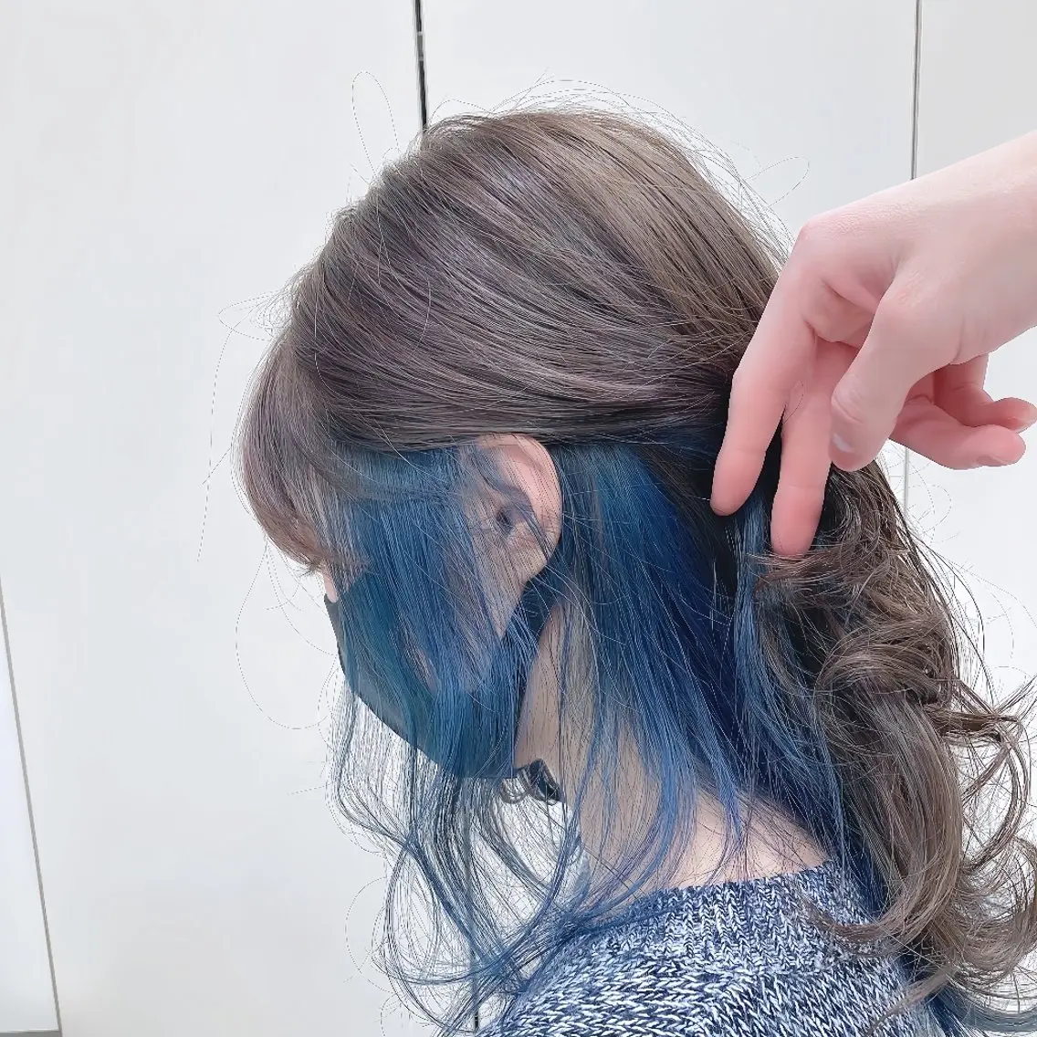 カラー セミロング 髪質改善 カミムラのヘアスタイル
