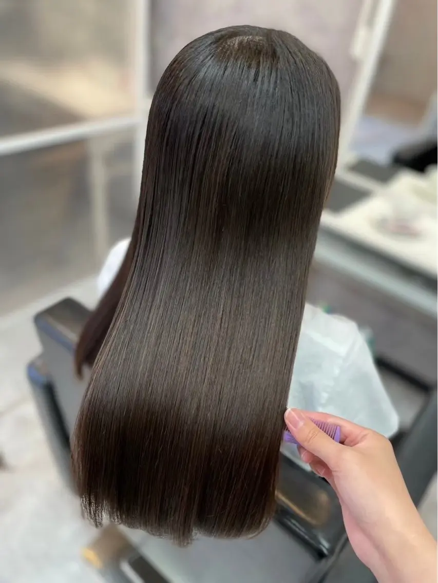 縮毛矯正🎀ᩚナチュラル綺麗に*.+゚雨には負けません🎶ྀིの写真
