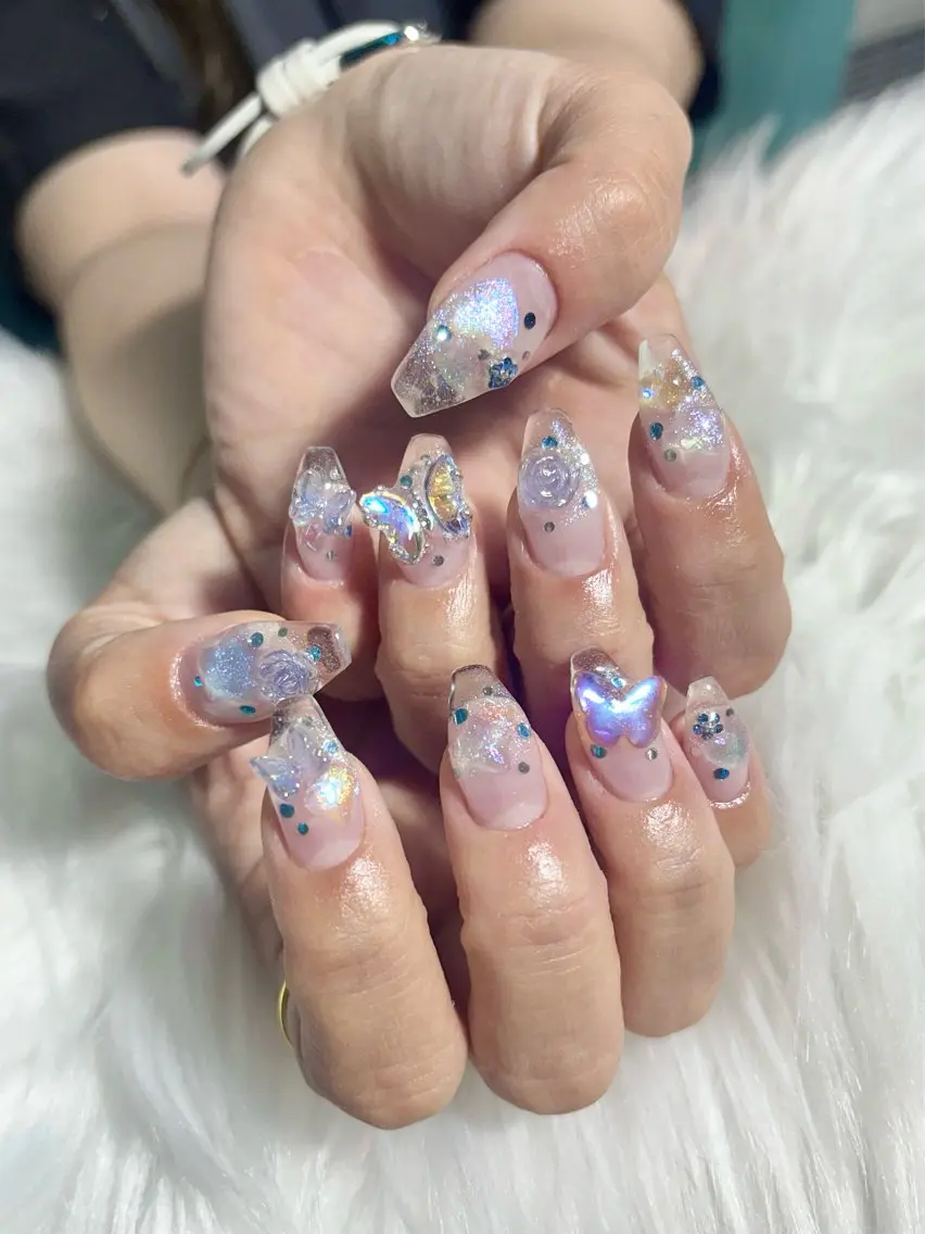 ネイル クリアネイル ハンドネイル haac nailsのネイルデザイン