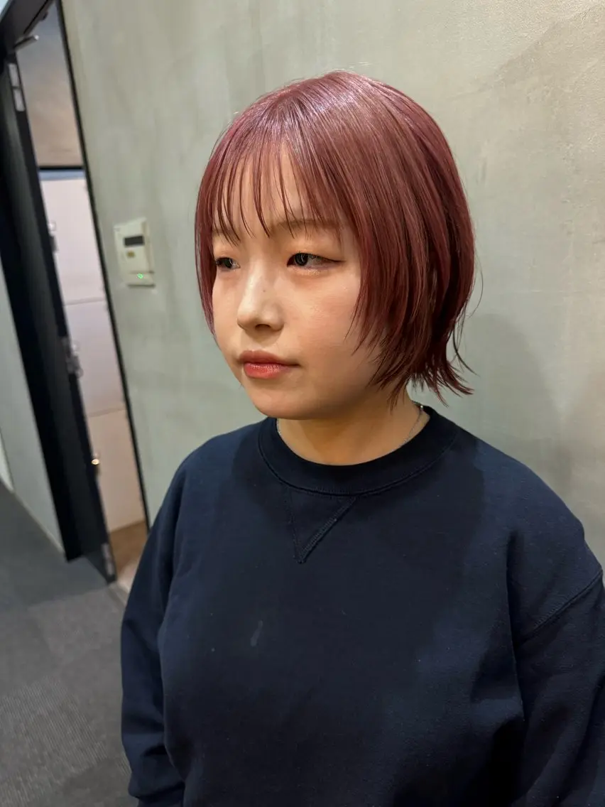 ショート ショートボブ ボブレイヤー ボブ レイヤーカット ショートヘア カット ヘアカラー トリートメント レイヤーカット🏆/ 髪質改善🏆/福本凌のヘアスタイル