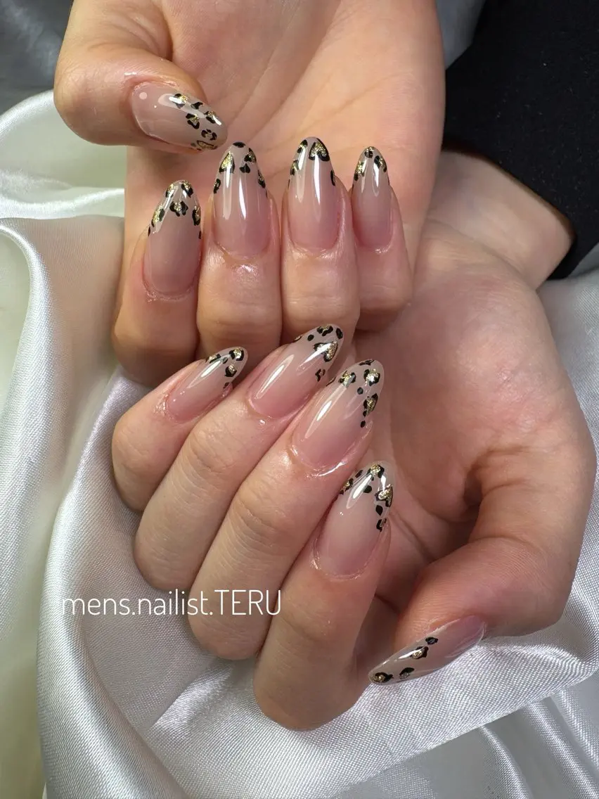 ネイル ブラウン フレンチネイル nailsalon ETERNALのネイルデザイン