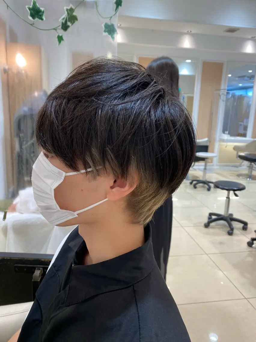 ショート カラー メンズ カット ヘアカラー メンズ特化型美容師 栗山勇人のヘアスタイル