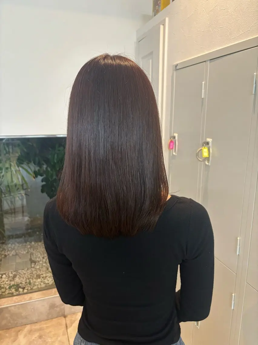 セミロング カラー カット ヘアカラー トリートメント rin : modaのヘアスタイル
