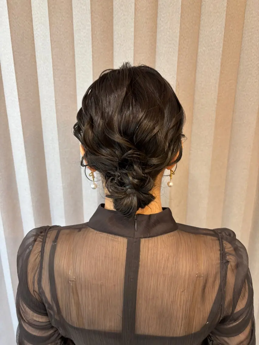 ヘアアレンジ ヘアセット Mila hinaのヘアスタイル