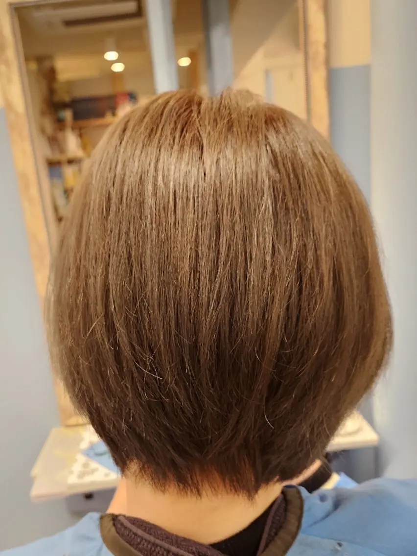 カラー アッシュ 透明感カラー ヘアカラー のむら りさのヘアスタイル