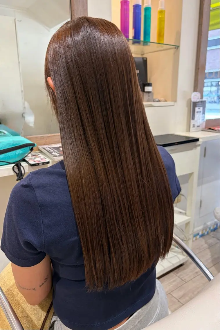 ロング カット 縮毛矯正 トリートメント NICCOLO室見 Erinaのヘアスタイル