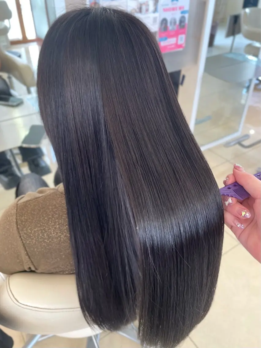 ロング ヘアカラー トリートメント 🌟髪質改善🌟 にしぞえ ななみのヘアスタイル