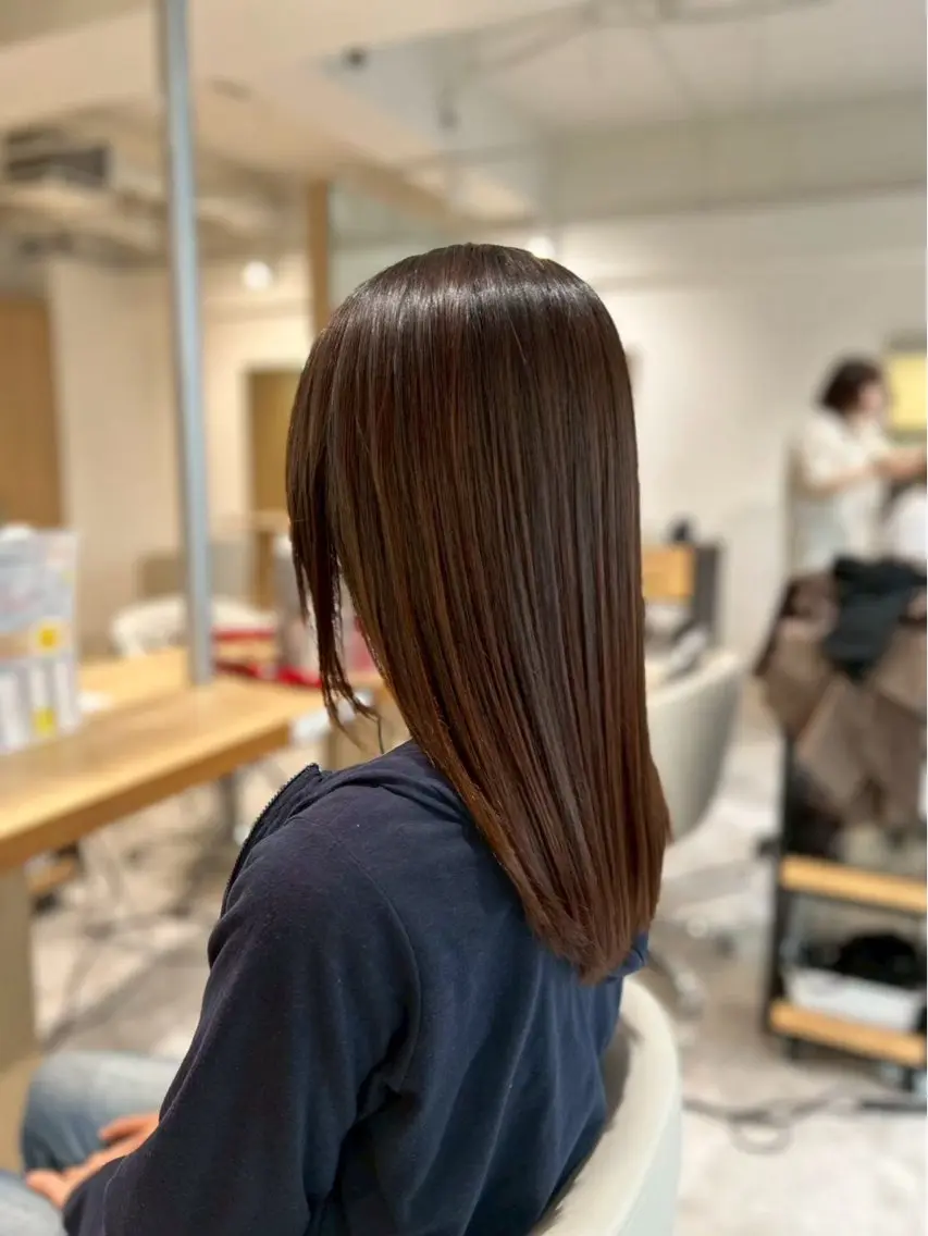 セミロング 髪質改善/髪質改善 メテオカラー/谷本のヘアスタイル