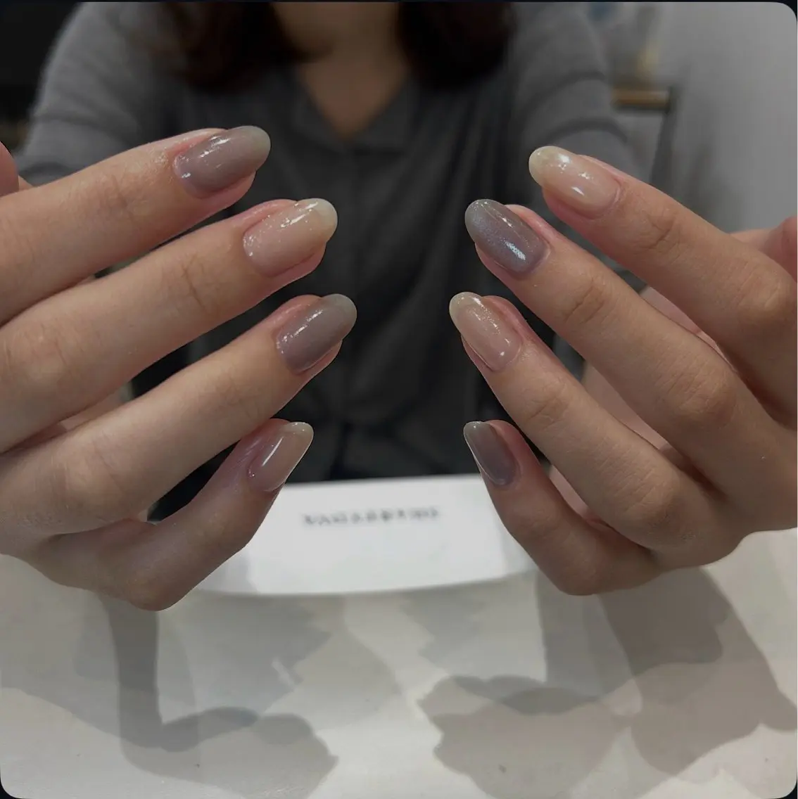 ネイル ハート埋め込みネイル 💗💛miyakeのネイルデザイン