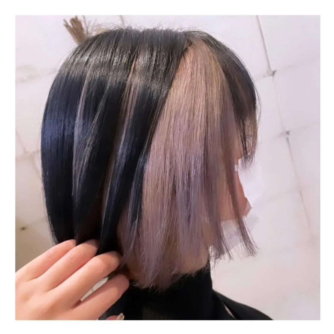 ショート カラー ブリーチ インナーカラー ピンクカラー ホワイトピンク ヘアカラー ❁⃘ ち だ り さ ❁⃘のヘアスタイル