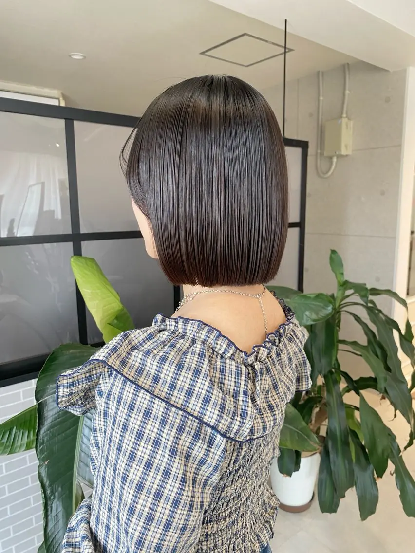 ミディアム 縮毛矯正 annuy 🩶るのんのヘアスタイル