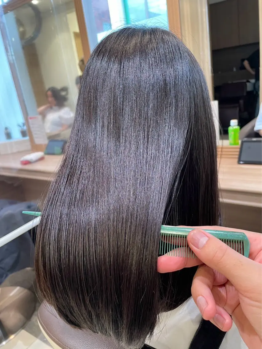 ロング 髪質改善・縮毛矯正 Taijuのヘアスタイル
