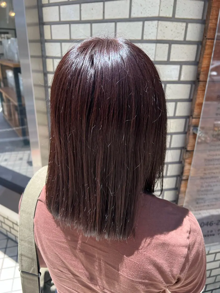 ミディアム カラー ヘアカラー トリートメント 🌞レイヤー×カラー 前川那津美🌞のヘアスタイル