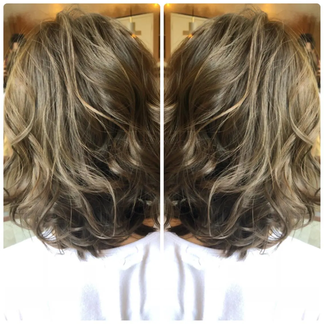 ミディアム カラー アッシュ ヘアカラー トリートメント 小山内 龍一郎 店長のヘアスタイル