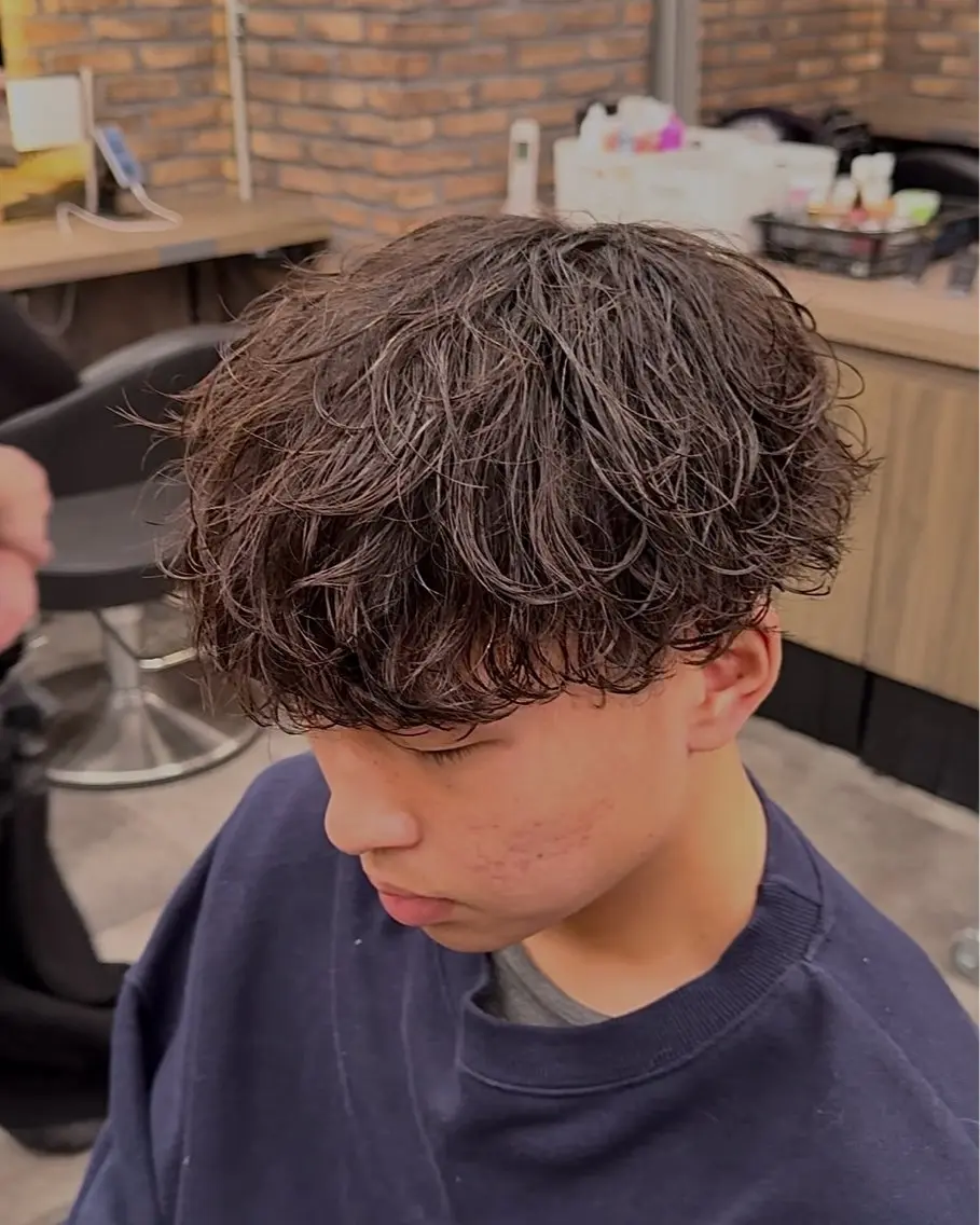 ミディアム メンズ カット パーマ パーマ特化/ MANARUのヘアスタイル