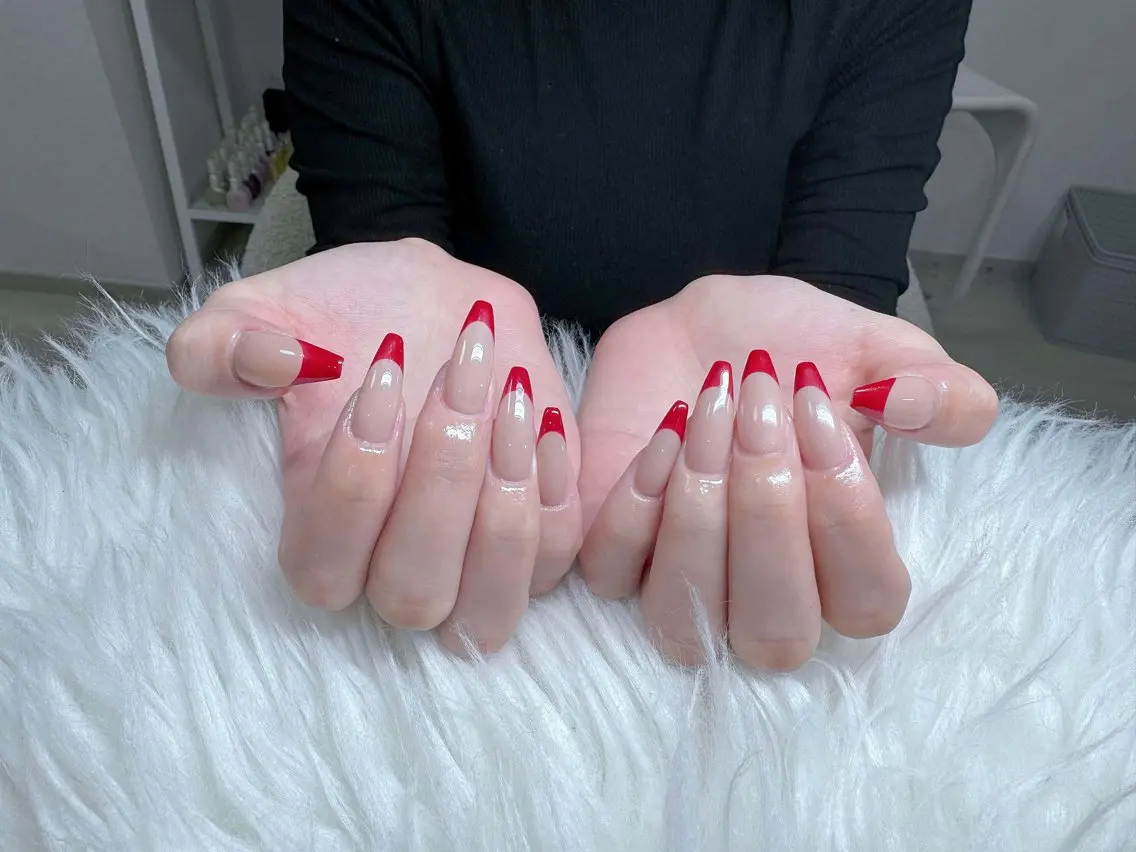 ネイル フットネイル フレンチネイル グラデーション 韓国ネイル ロングネイル ハンドネイル Hani Nail Salonのネイルデザイン