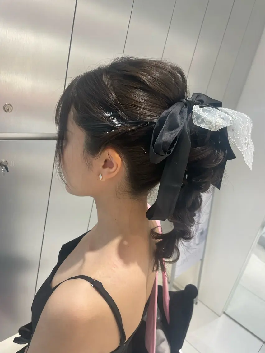セミロング ヘアセット ヘアセット🎀耳つぼ 👂💎MONAMIのヘアスタイル