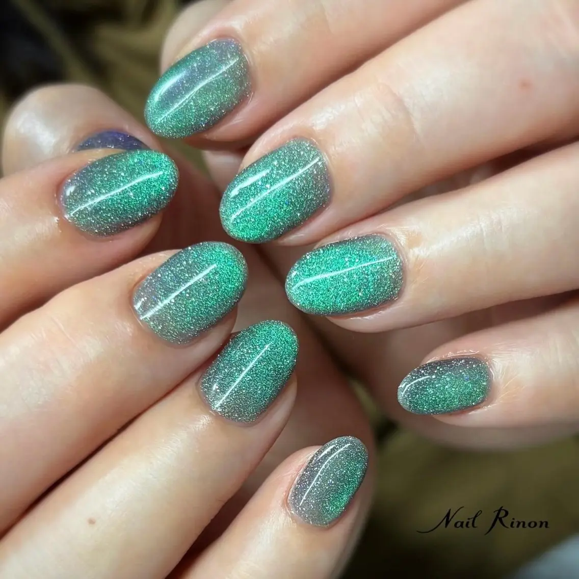 ネイル マグネットネイル ハンドネイル Nail Rinonのネイルデザイン