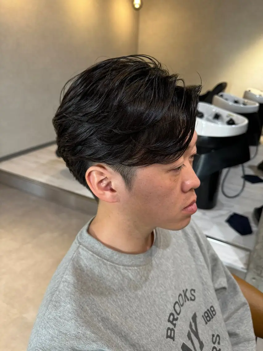 ショート パーマ メンズ CHIRU hair salonのヘアスタイル