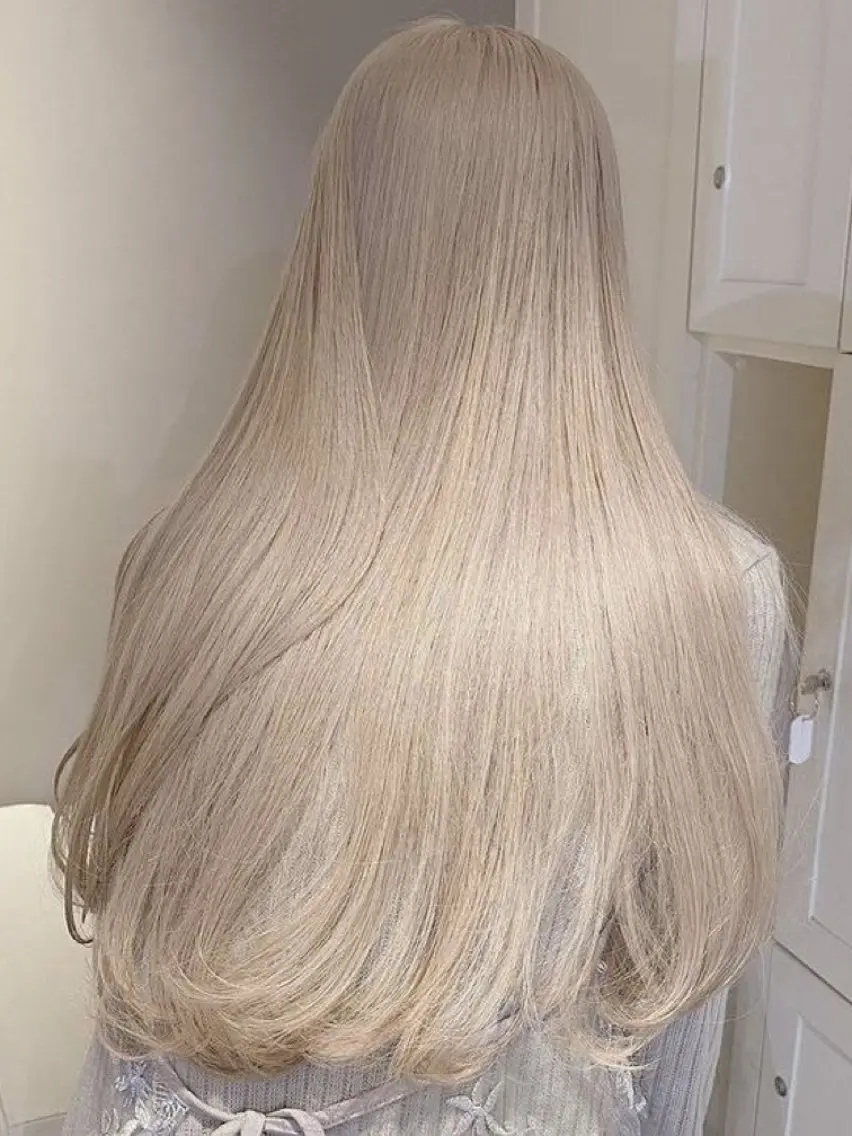 ロング カラー カット ヘアカラー トリートメント ✨ ラフィス川崎✨ しゅけ髪質改善カラーのヘアスタイル