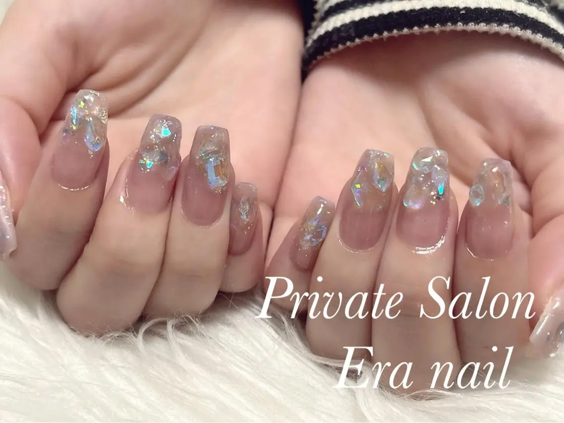 ネイル アートネイル ストーンネイル Era nailのネイルデザイン