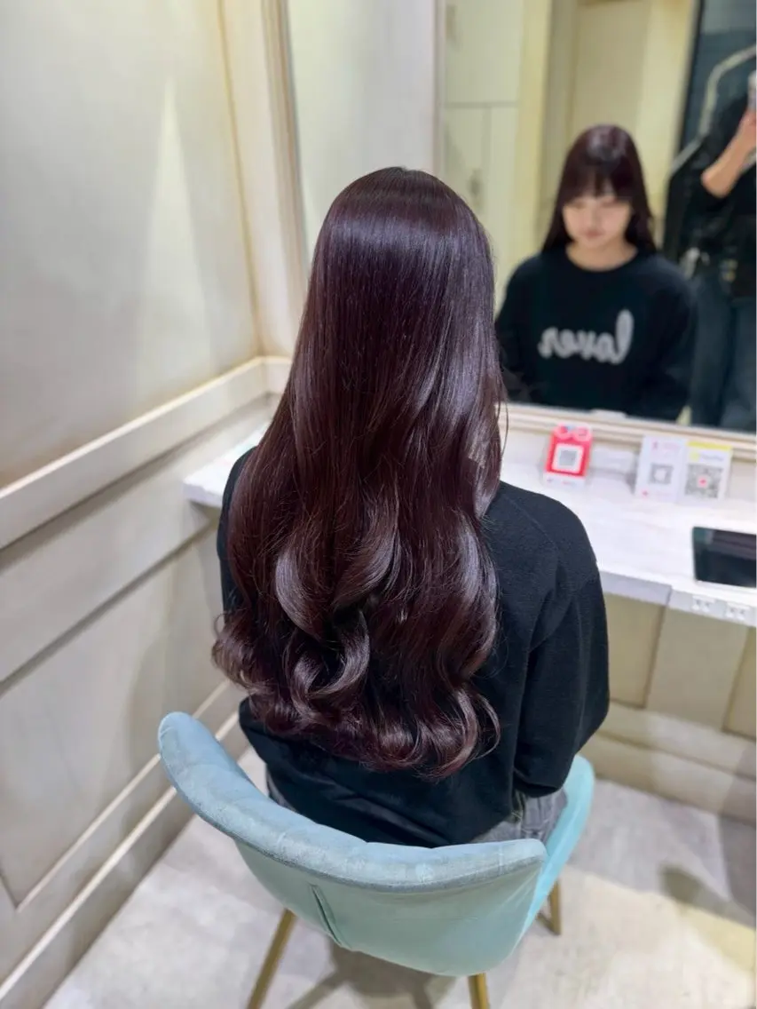 カラー ヘアカラー トリートメント 💙透明感カラー/ 縮毛矯正/ゆうな💙のヘアスタイル