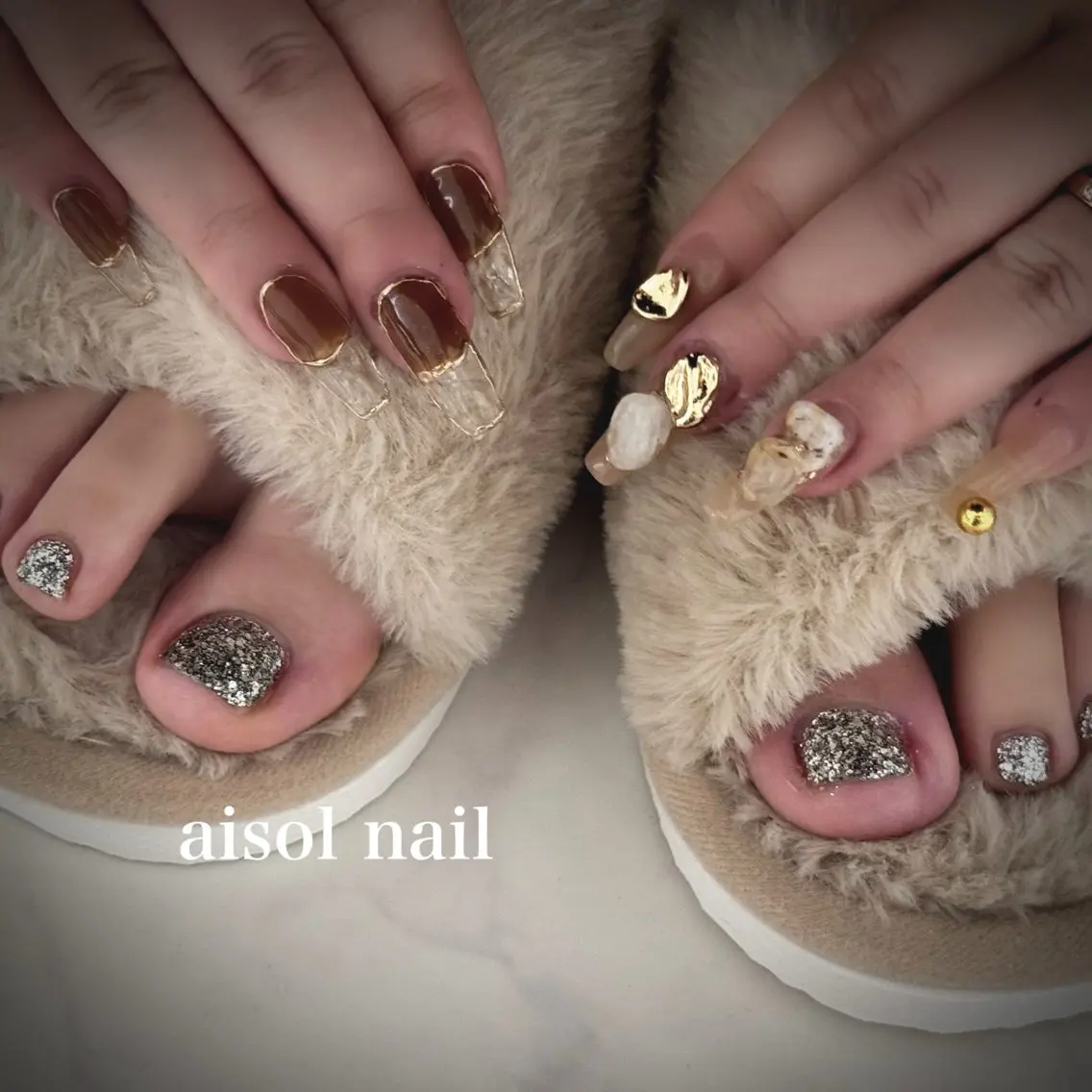 ネイル フットネイル Aisol nail salonのネイルデザイン