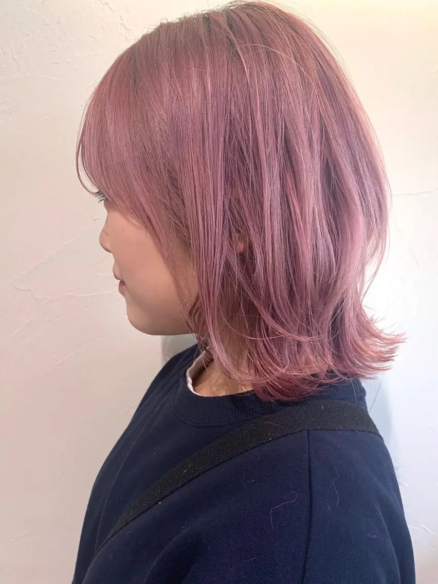 カット+ケアブリーチ+カラー+トリートメントの写真