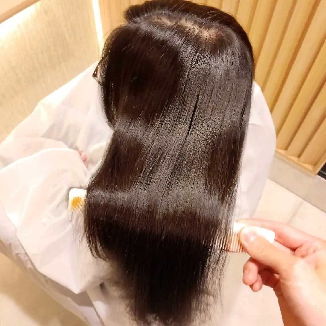 ロング カット トリートメント ヘッドスパ 渋谷頭浸浴|畑中| 【美女が沼る和空間】のヘアスタイル