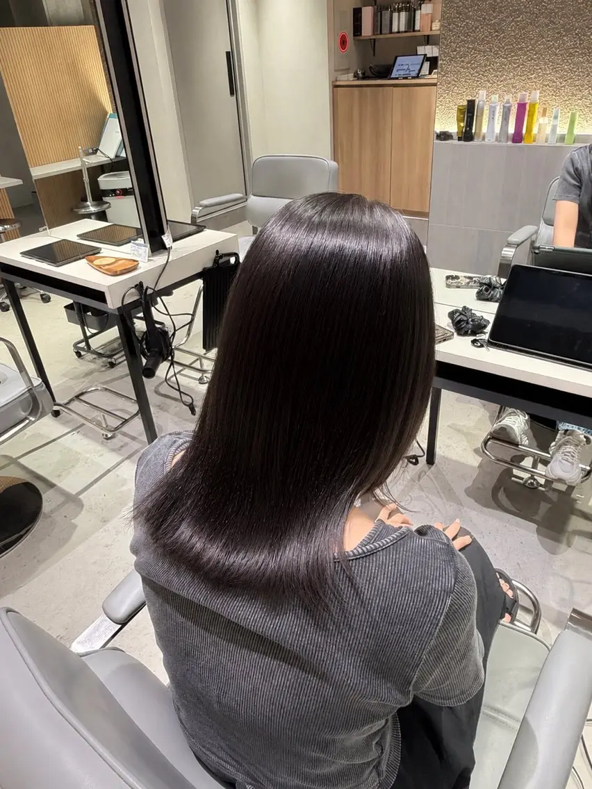セミロング カラー 透明感カラー ヘアカラー Haruna /透明感カラーのヘアスタイル