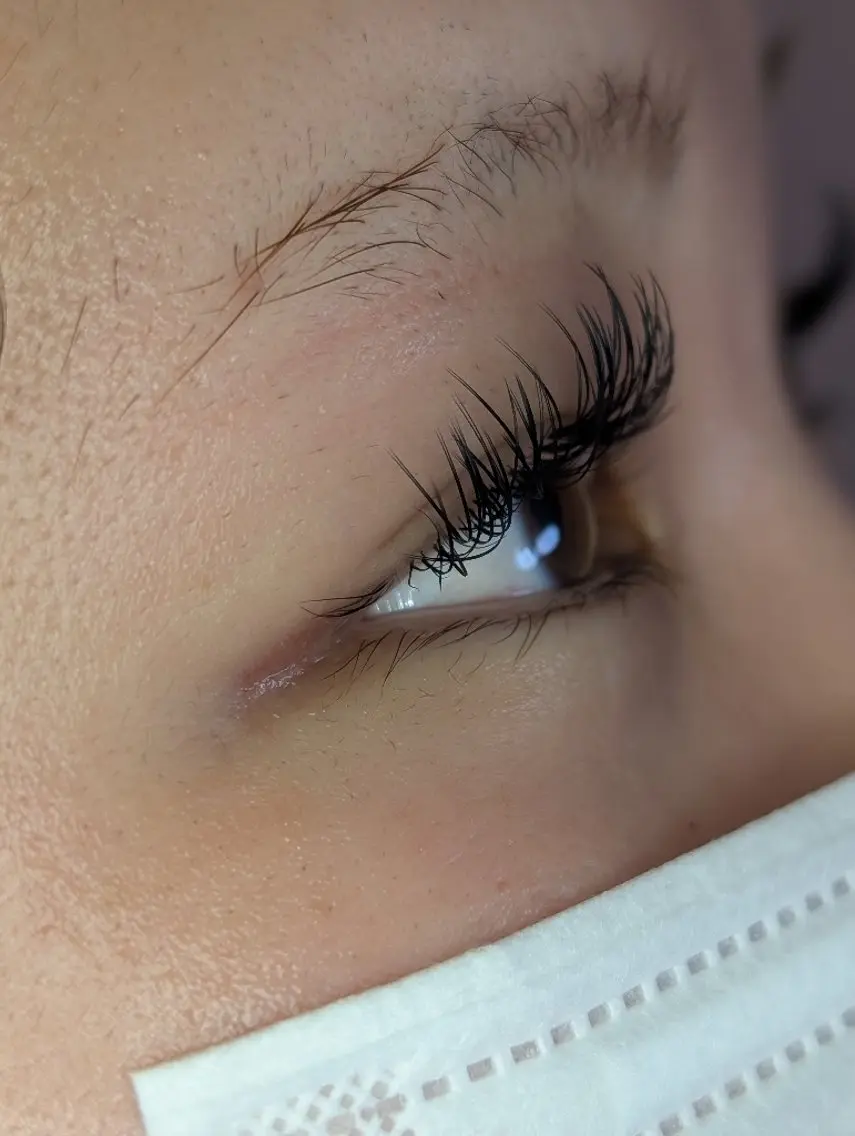 マツエク・マツパ フラットラッシュ ナチュラル マツエク EYELASH lino 合志市のマツエク・マツパデザイン