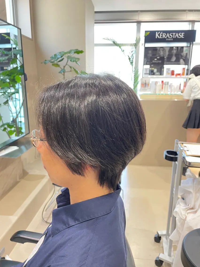 ショート くびれヘア ショートヘア けいせい/横浜/ カラー、パーマ、縮毛のヘアスタイル