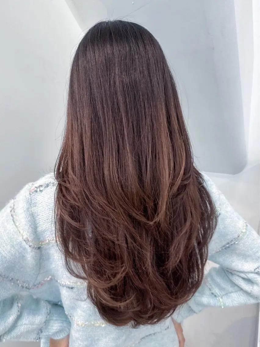 ロング カラー ヘアカラー トリートメント 渡邉 悠吏のヘアスタイル
