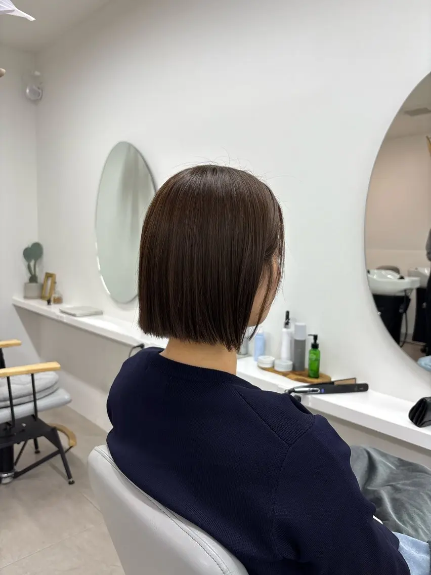 ショート ボブ トリートメント トリートメント 黒川 まりあのヘアスタイル