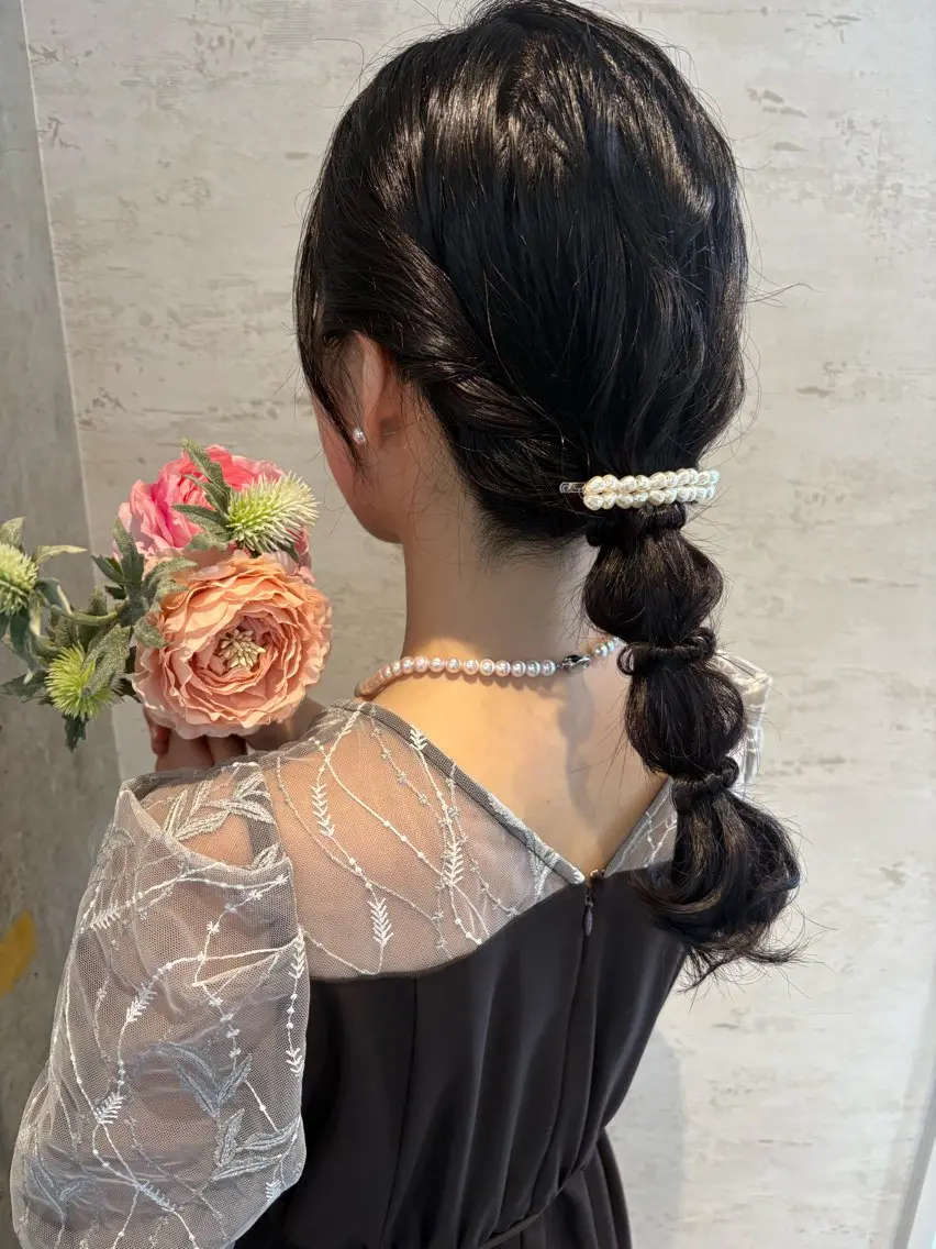 ロング ヘアアレンジ ヘアセット 美髪× ヘアセット✨Araiのヘアスタイル