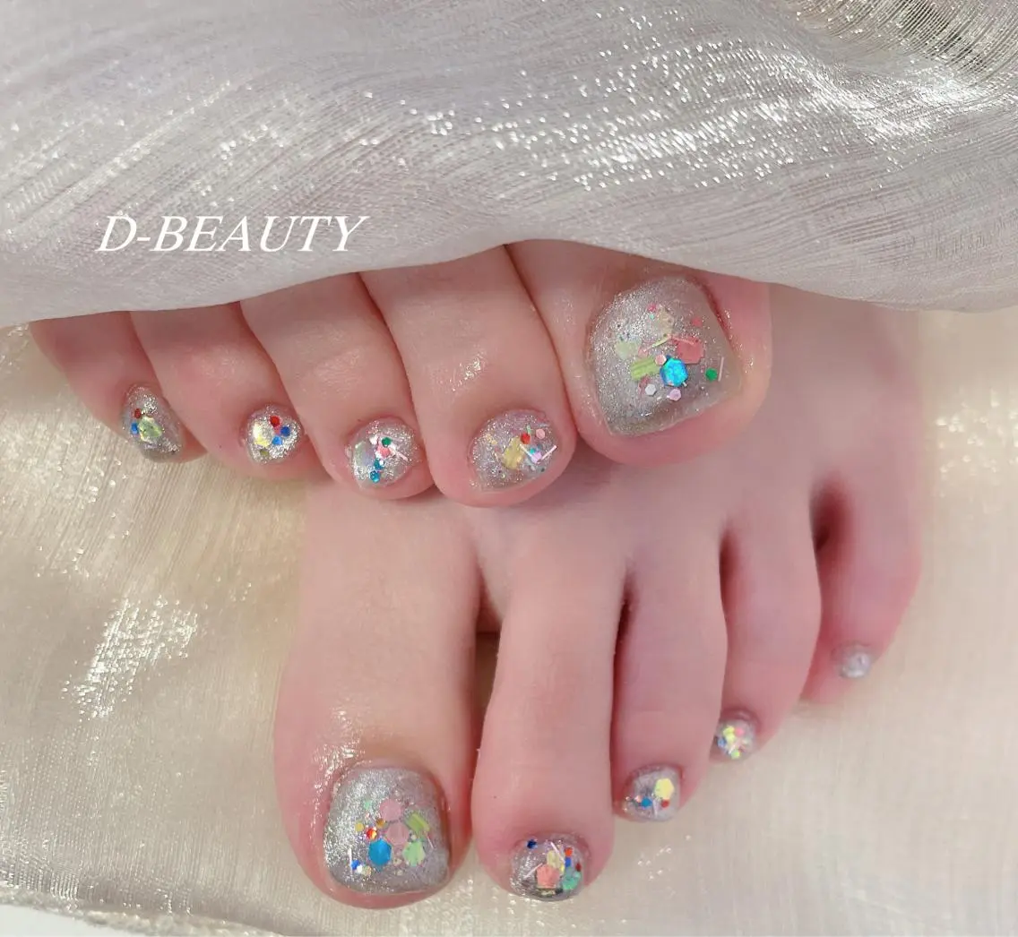 🎀footネイル10本やり放題💅(トレーニングメニュー、10日以内直し無料)の写真